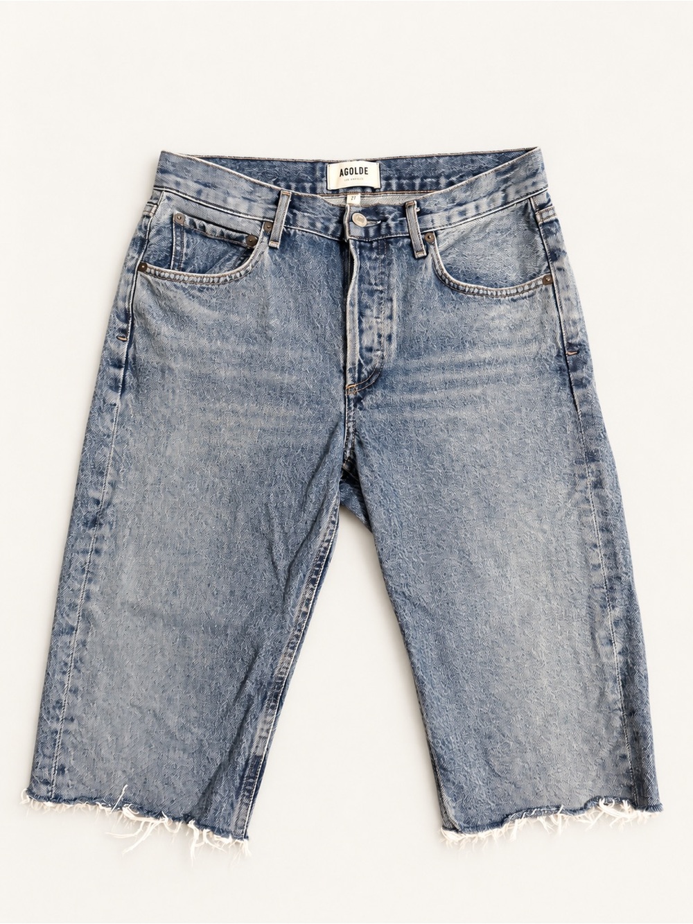 AGOLDE Carrie Bermuda Denim Shorts – Size 27